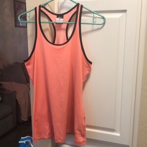 Nike coral and black dri fit athletic / tennis  tank top